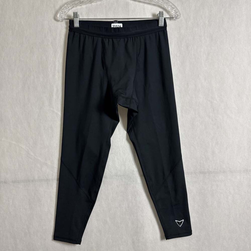 Korsa Road Runner Men's Size Medium Black Compression Cropped Runology Pants